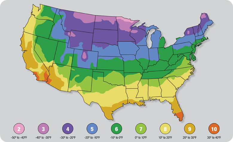 Hardiness Zone Map